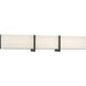 High Rise LED 30.25 inch Dark Matte Black Bath Bar Wall Light