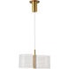 Kenzo LED 7.63 inch Polished Anodized Bronze Pendant Ceiling Light