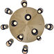 Kiriko LED 30 inch Winter Brass Chandelier Ceiling Light