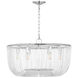 C&M by Chapman & Myers Pierce 6 Light 28 inch Polished Nickel Pendant Ceiling Light