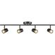 Oeil De Base 4 Light Ebony and Multiple Finishes Track Lighting Ceiling Light