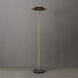Rancho Mirage 72 inch 60.00 watt Matte Black and Weathered Brass Torchiere Portable Light