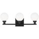 Sean Lavin Clybourn 3 Light 21.63 inch Midnight Black Bath Vanity Wall Light