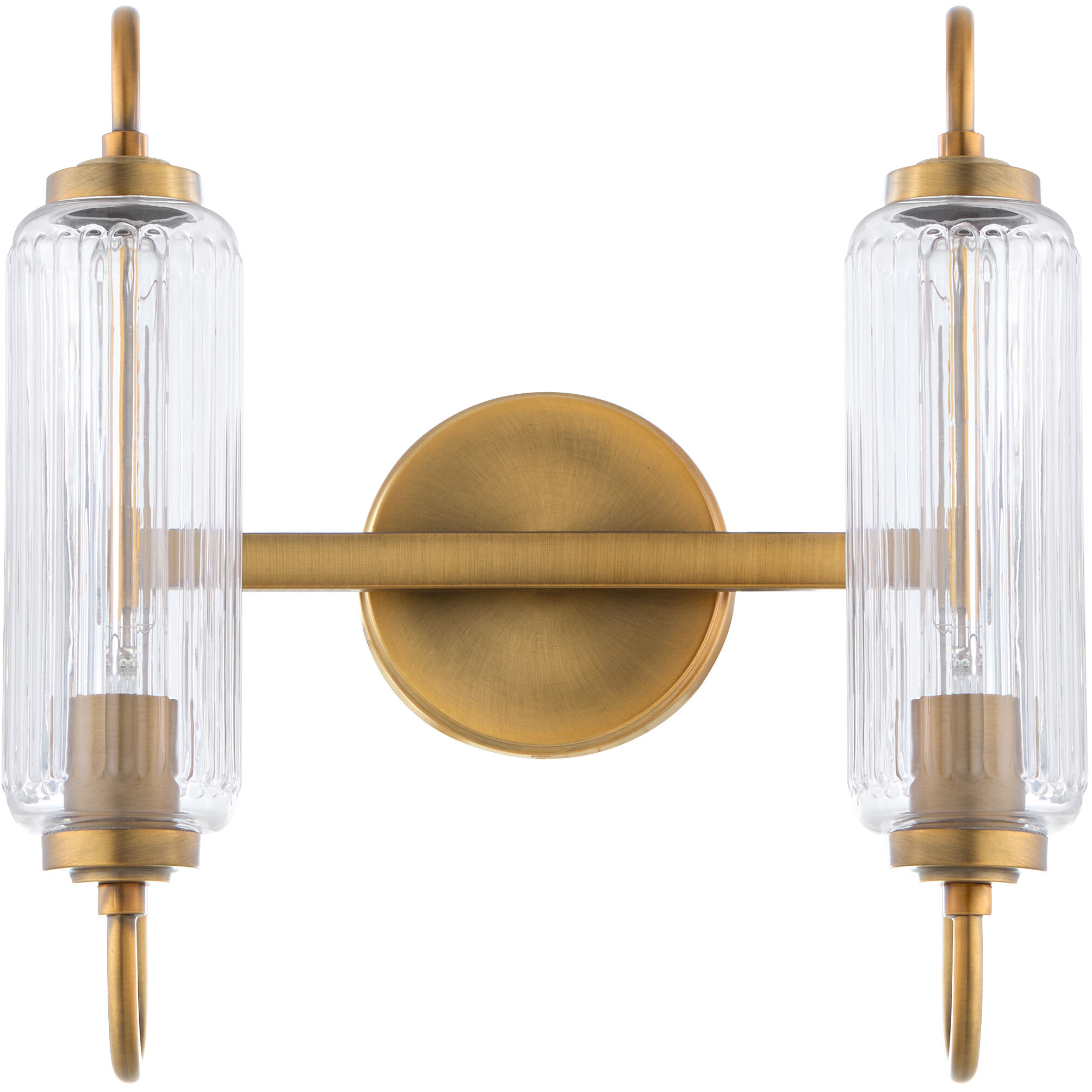 Whitmire 2 Light 14 inch Brushed Brass Vanity Light Wall Light