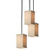 Textile LED 4 inch Polished Chrome Pendant Ceiling Light
