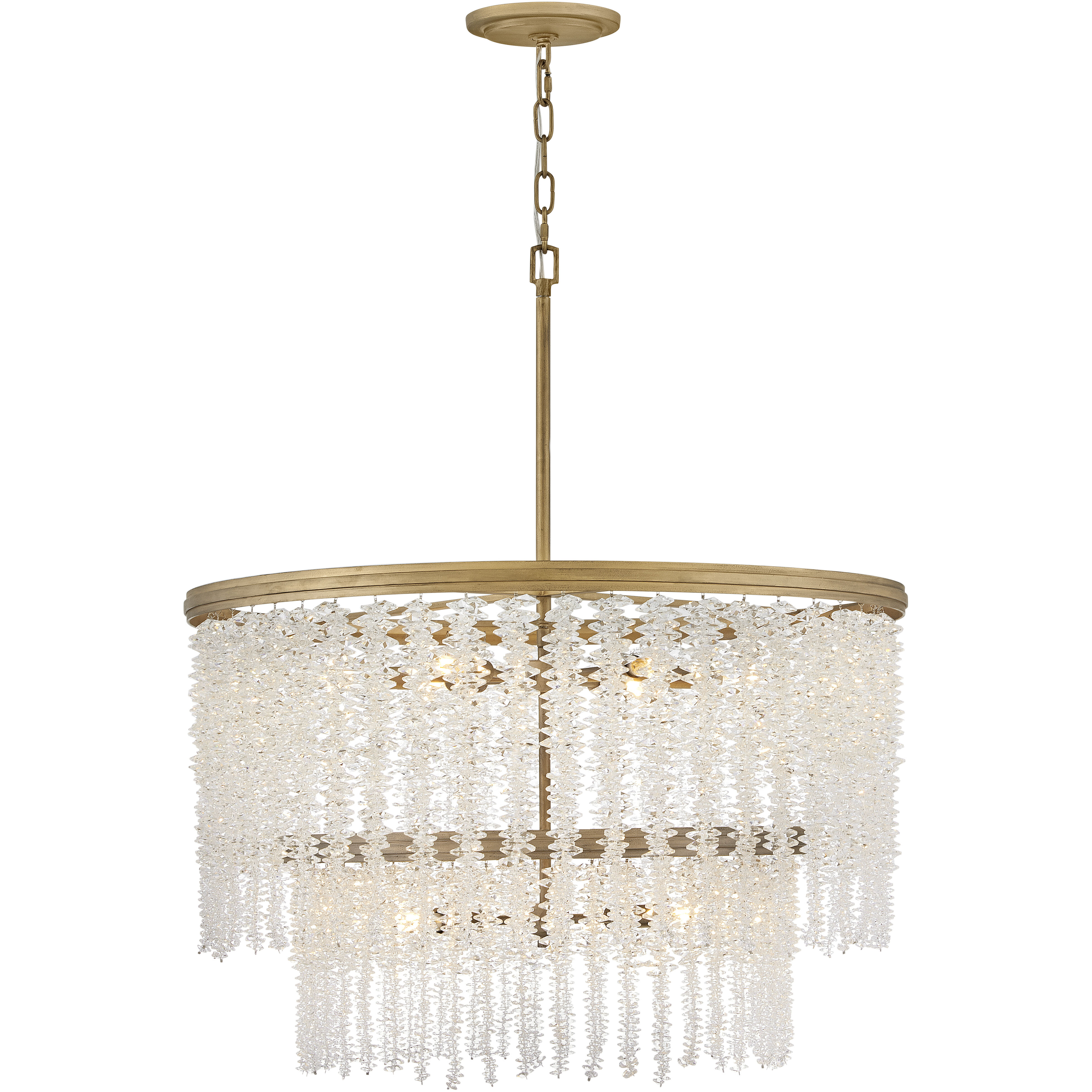 Rubina 12 Light 30 inch Burnished Gold Chandelier Ceiling Light