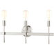 Prague 3 Light 23.5 inch Brushed Nickel Vanity Sconce Wall Light