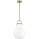 Mansfield 1 Light 12 inch Champagne Gold Pendant Ceiling Light