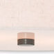Monroe 2 Light 13 inch English Bronze Semi-Flush Ceiling Light