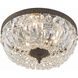 Waltham 3 Light 12 inch English Bronze Flush Ceiling Light in Clear Spectra