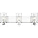 Beckett 3 Light 23 inch Chrome Vanity Wall Light