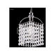 Contemporary 1 Light 6 inch Silver Crystal Chandelier Ceiling Light