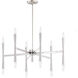 Rome 12 Light 29.25 inch Satin Nickel Chandelier Ceiling Light