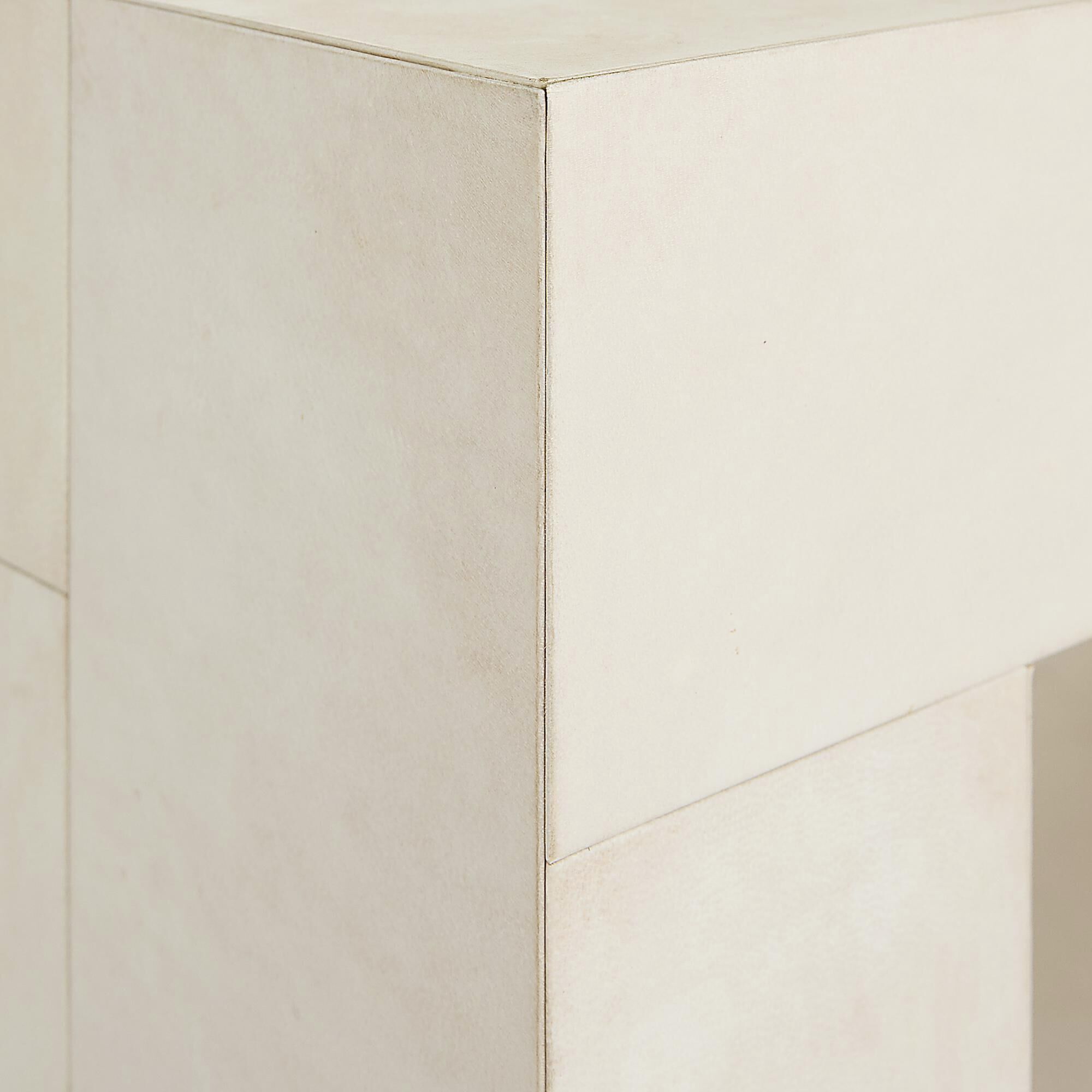 Madelyn 56 X 16.5 inch Ivory and Antique Brass Coffee Table