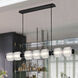 Reign LED 69.25 inch Black Linear Pendant Ceiling Light