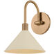 Jovani 1 Light 7.75 inch Patina Brass and Soft Sand Bath and Vanity Wall Light