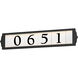 Address LED 5 inch Black Outdoor Wall Mount