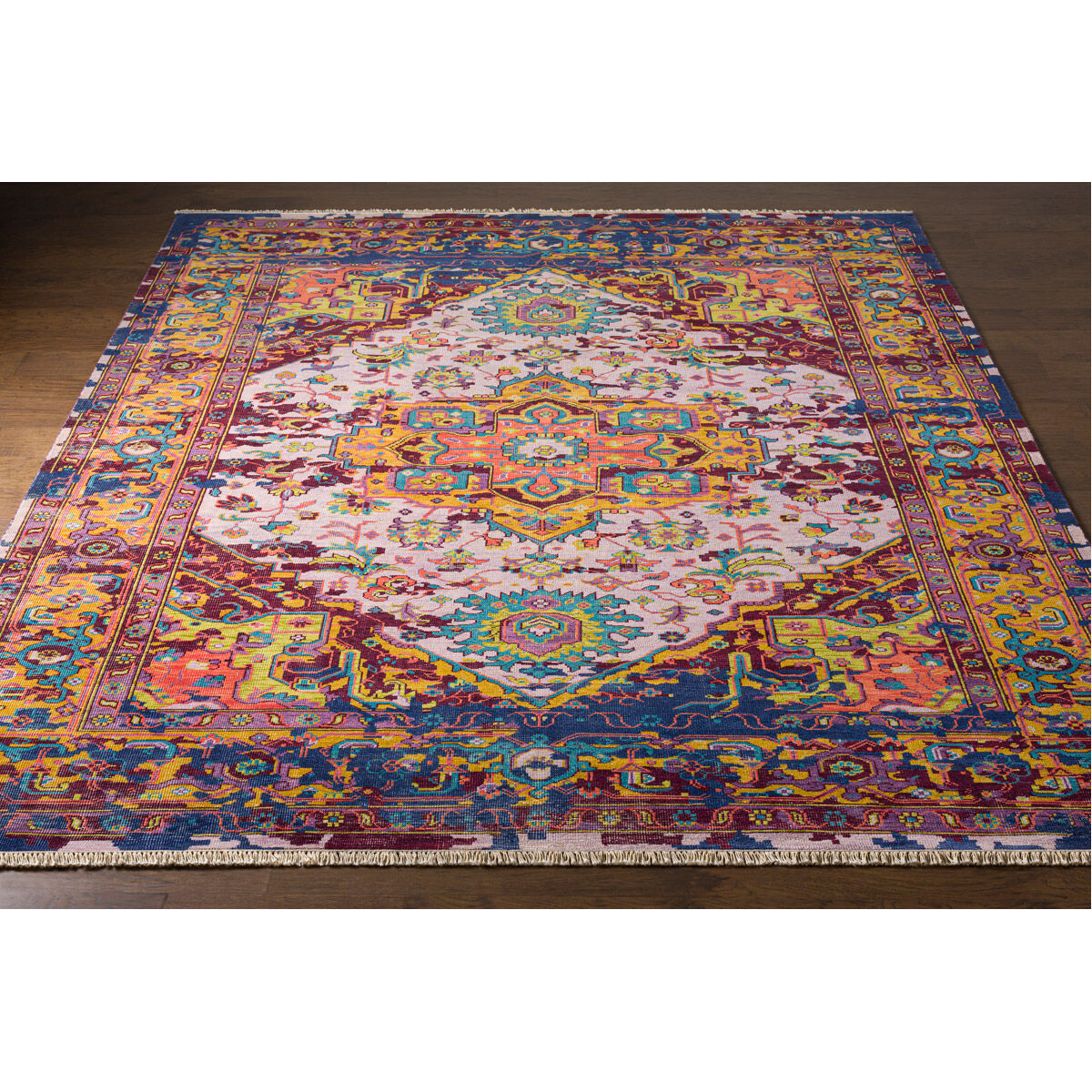 Festival 132 X 96 inch Burgundy Rug in 8 x 11, Rectangle