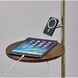Wyatt 60 inch 100 watt Antique Brass Wireless Charging Floor Lamp Portable Light, with Table