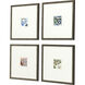 Botanica Blue and Black and Green and Orange Framed Art