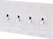 4G Toggle 120-277 White Light Switch