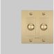 2G 100-120 Brass Dimmer Switch, LED