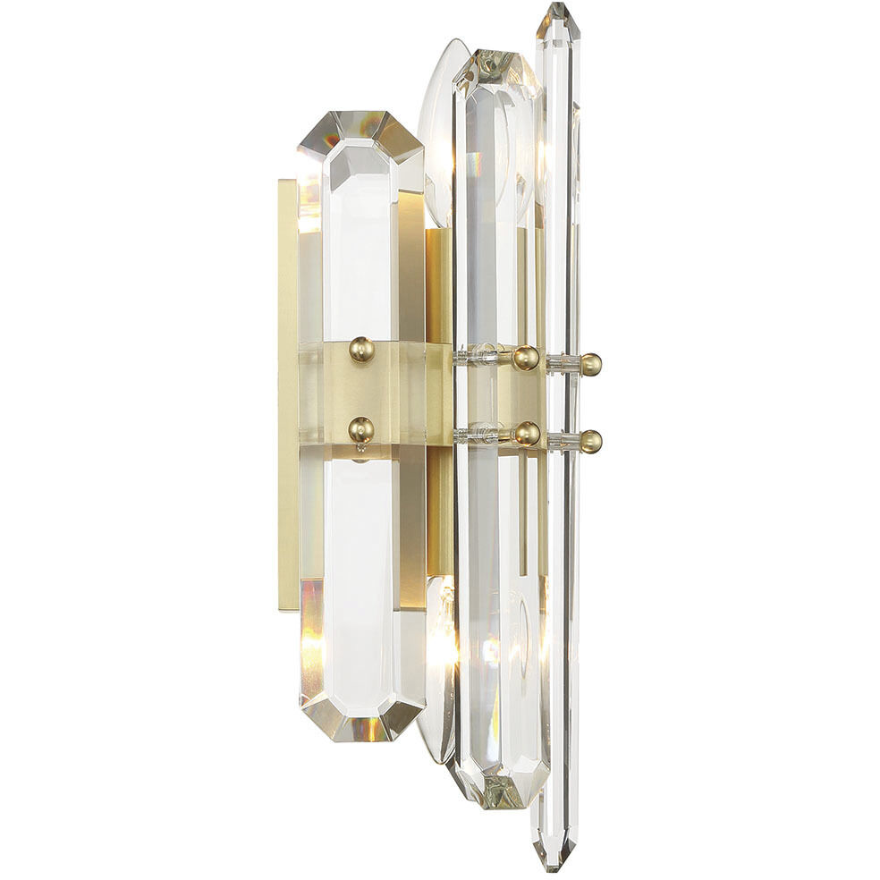 Bolton Sconce Wall Light in Aged Brass