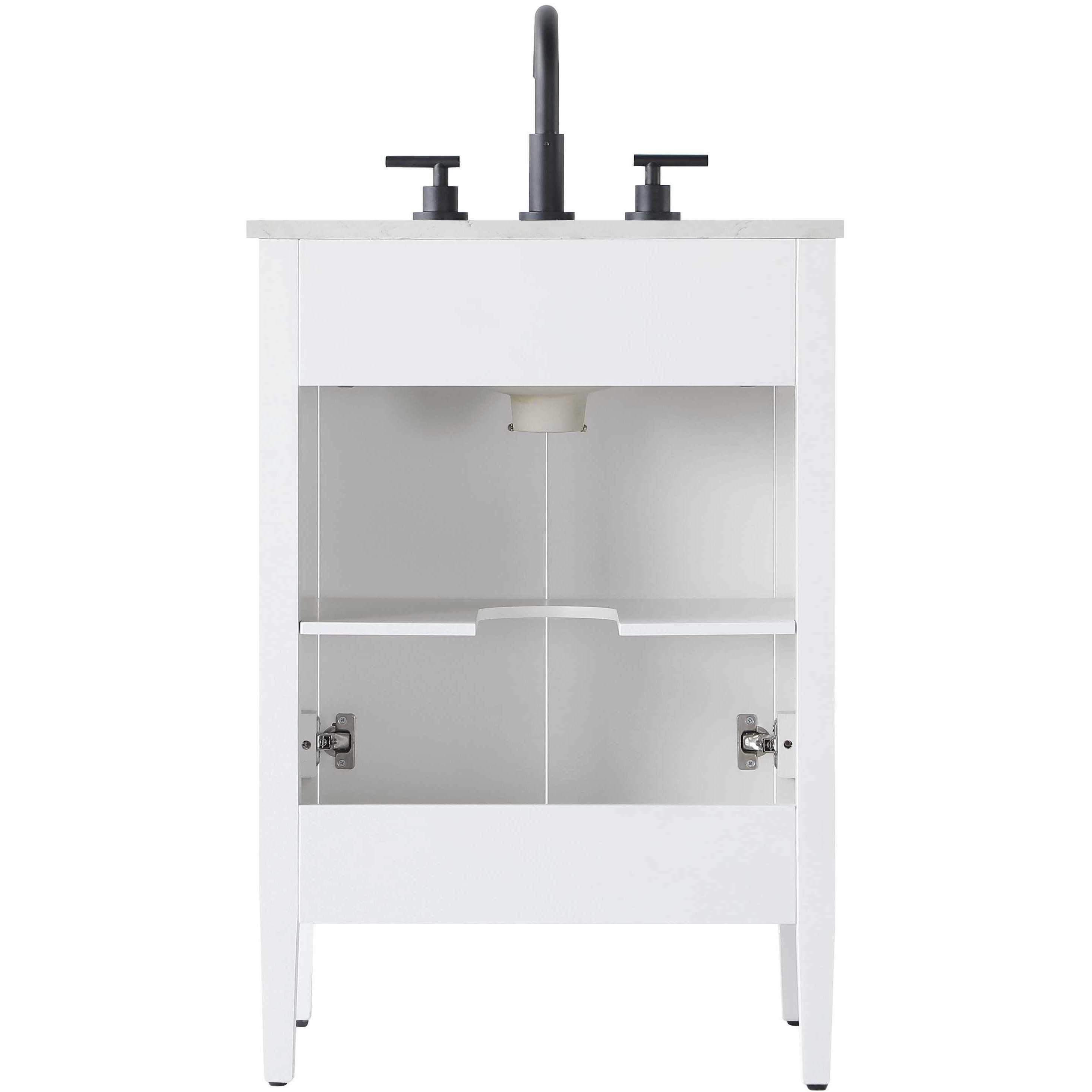 Blakely 24 X 35 inch White Bathroom Vanity Cabinet