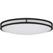 EnviroLite LED 24 inch Matte Black Flush Mount Ceiling Light