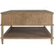 Coast 48 X 18 inch Oak Stain and Gunmeta Coffee Table