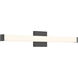 Maxx 30 inch Matte Black Vanity/Bath Bar Wall Light