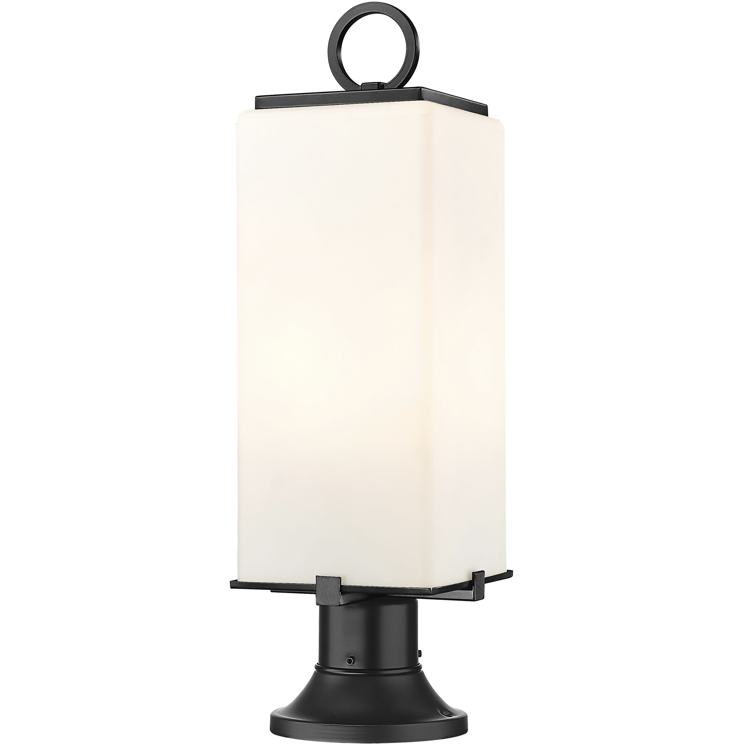 Sana 2 Light 22.25 inch Black Outdoor Pier Mounted Fixture