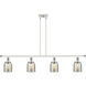 Ballston Urban Bell LED 48 inch White and Polished Chrome Island Light Ceiling Light in Silver Plated Mercury Glass