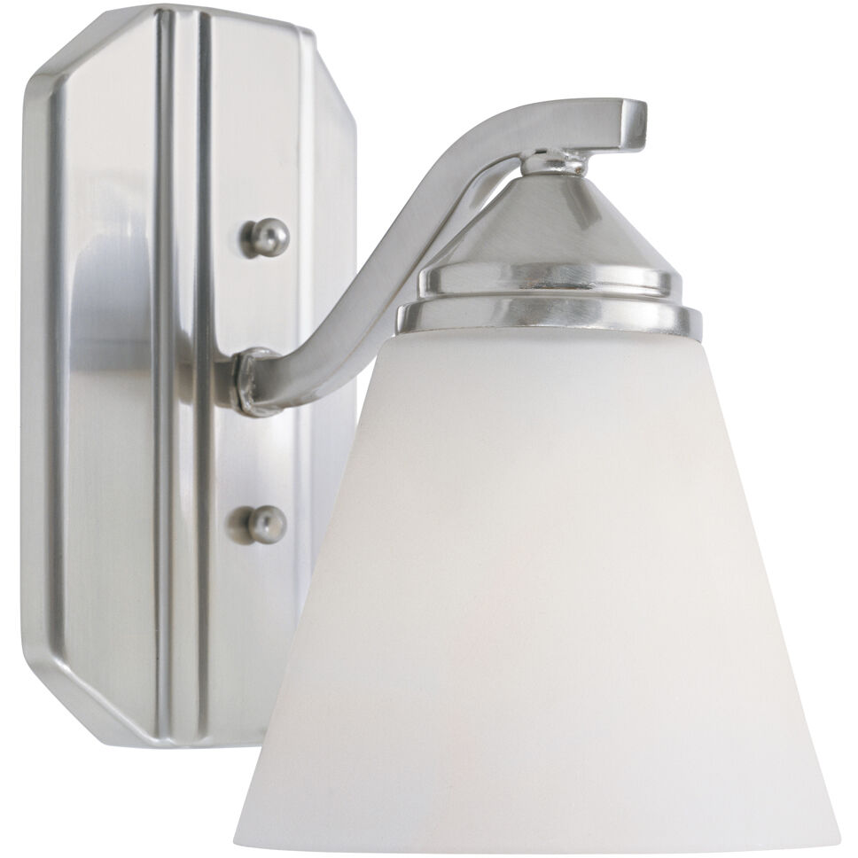 Piazza 1 Light 5.5 inch Satin Platinum Wall Sconce Wall Light