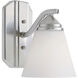 Piazza 1 Light 5.5 inch Satin Platinum Wall Sconce Wall Light