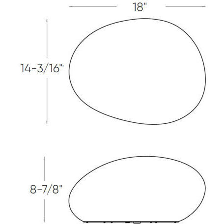 Kayu 24VDC 7.00 watt White Landscape, Smart Rock Light