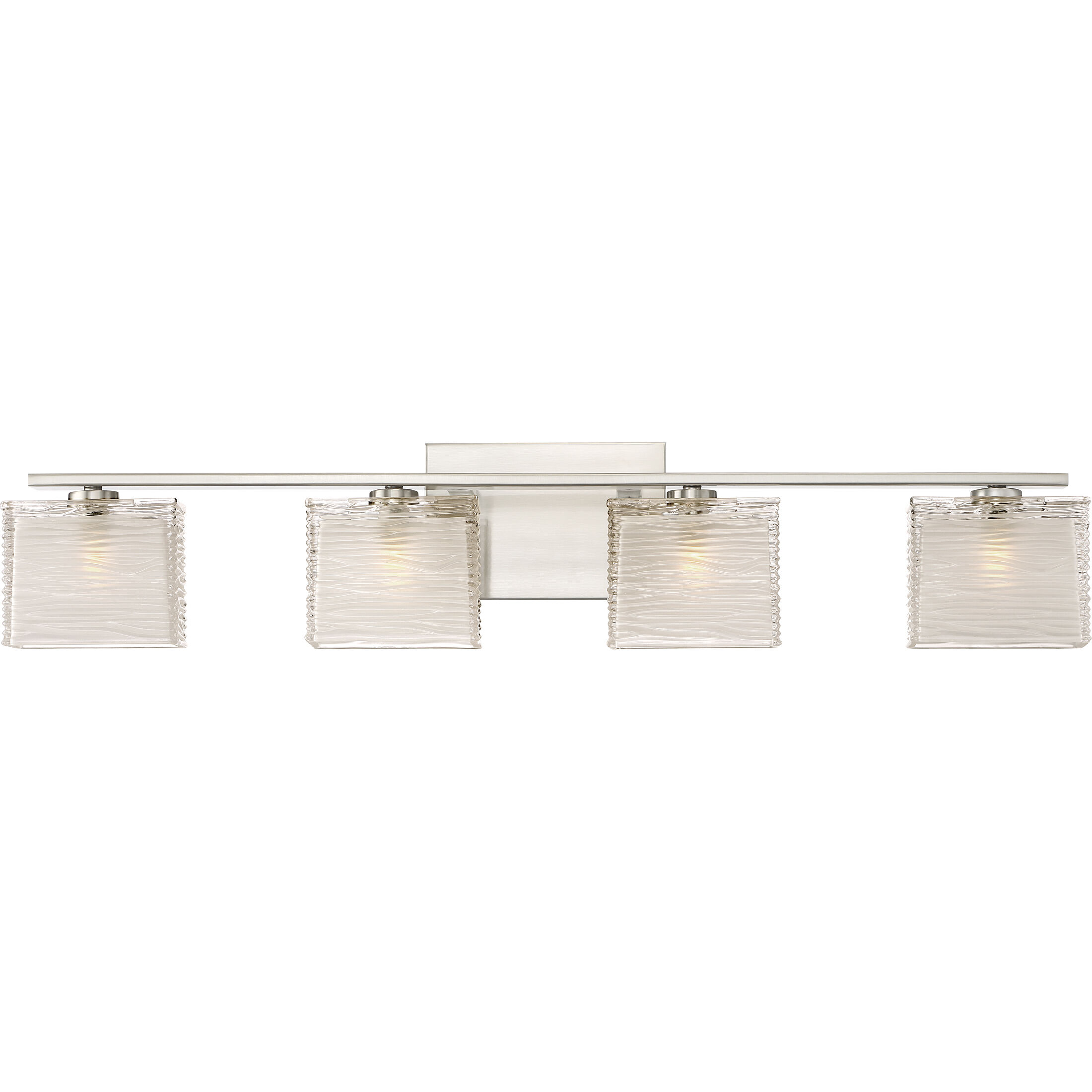 Quoizel Westcap 4 Light 32 inch Brushed Nickel Bath Light Wall Light, Extra Large WCP8604BN - Open Box