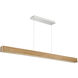 Drift Linear Pendant Ceiling Light in 56in., Walnut