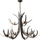 Caribou 9 Light 49.1 inch Modern Brass Chandelier Ceiling Light