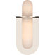 Kelly Wearstler Fosse LED 4.5 inch Polished Nickel Oval Sconce Wall Light