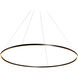 Tania 72 inch Black Chandelier Ceiling Light