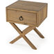 Lark Natural Wood End Table in Light Brown