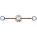 Elsee 3 Light Black/Gold Track Lighting Ceiling Light