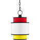 Mathias 1 Light 10 inch Satin Black/Multi-Color Pendant Ceiling Light