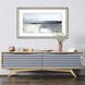Moody Coast Blue and Black and Gray and White Framed Art