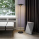 Rancho Mirage 61 inch 9 watt Matte Black and Weathered Brass Floor Lamp Portable Light