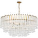 Julie Neill Lorelei LED 40 inch Gild Chandelier Ceiling Light, Large
