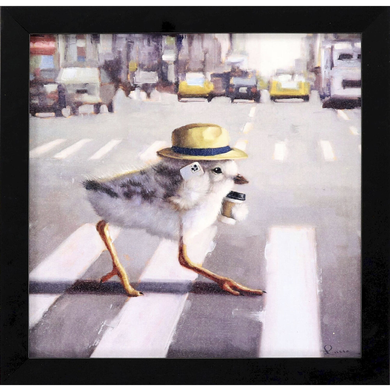 Animals 11 X 11 inch Non-Glass Framed Art, Propac