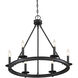 Middleton 6 Light 25 inch Matte Black Chandelier Ceiling Light, Essentials