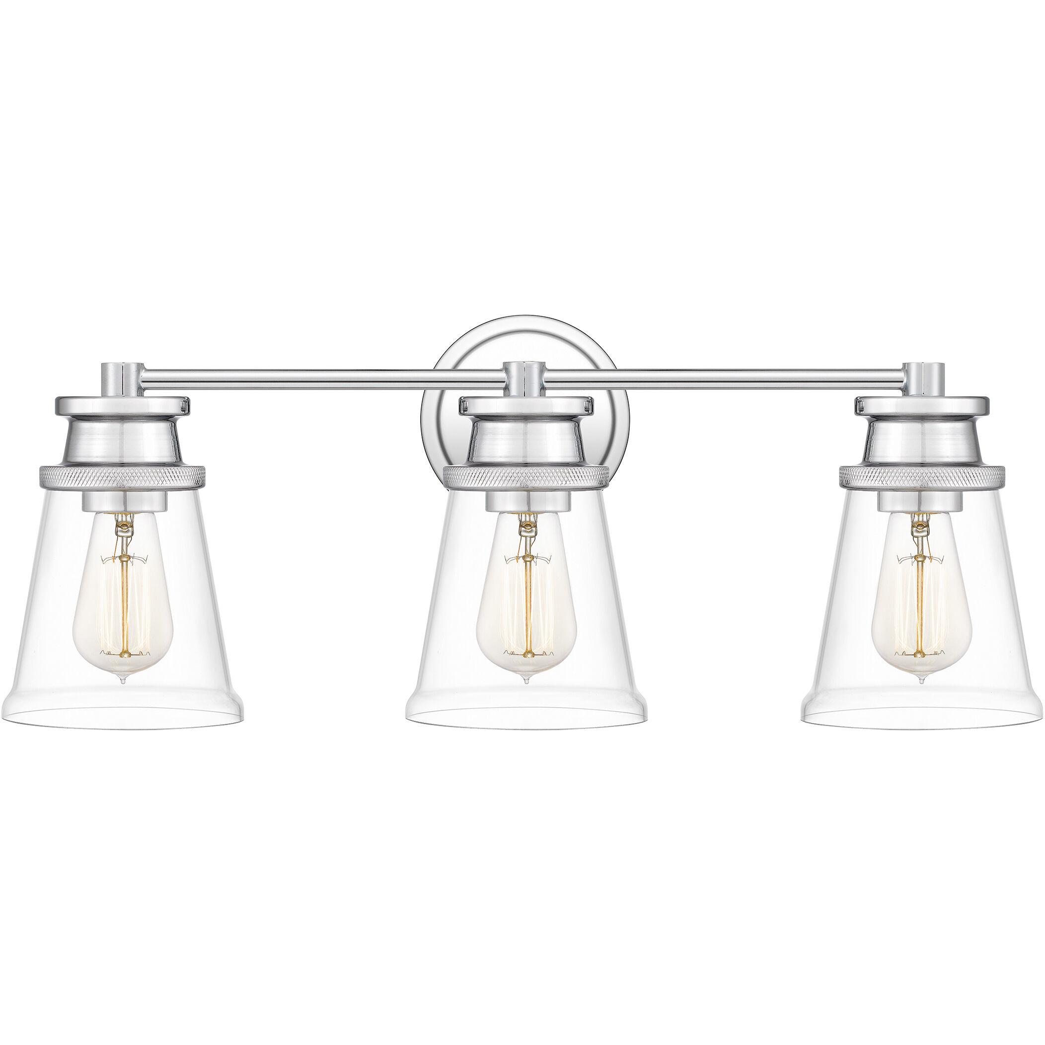 Haverfield 3 Light 24 inch Polished Chrome Bath Light Wall Light